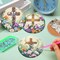 8PCS Diamond Art Coaster Kits – Christian Cross DIY Diamond Painting Coasters with Holder & Cork Pads, Crafts for Adults & Beginners